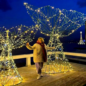 3D <b>LED</b> <b>Tree</b> Motif Sculpture <b>Lights</b> for Christmas Park and Plaza Holiday Display - Product Image 1