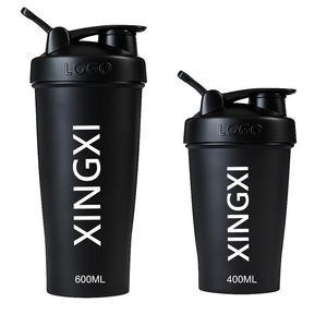 पोर्टेबल लीक प्रूफ बीपा मुक्त जिम बॉडी बिल्डिंग व्यायाम बोतल व्यक्तिगत कस्टम लोगो प्रोटीन शेकर बोतल धातु के साथ बोतल - Product Image 1