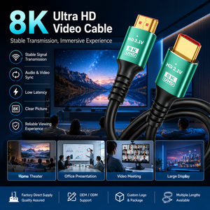 Cable <span class=keywords><strong>HDMI</strong></span> 8K al por Mayor, Cable AV de Alta Velocidad HDTV Macho a Macho para Computadora, TV, Decodificador, Monitor, Proyector, Sistema de Cine en Casa - Product Image 6