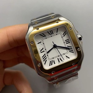 Nuevo Reloj de Lujo con Esfera Redonda, Cristal de Zafiro, Correa de Acero Inoxidable de 38 mm, Reloj de Negocios de Diseñador, Marcas Famosas para Mujer - Product Image 1