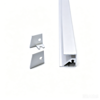 Profilé en aluminium pour éclairage LED de meuble de cuisine 11*14mm, canal d'extrusion en aluminium pour bande LED, vente en gros