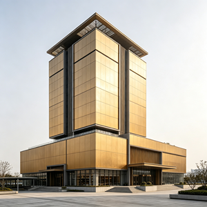 Échantillon gratuit de panneau en nid d'abeille en aluminium léger et haute résistance pour revêtement de façade de bâtiments commerciaux, revêtement PVDF - Product Image 2