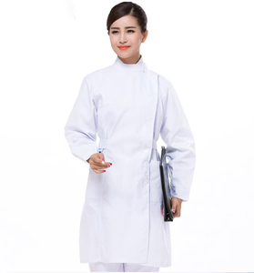 Camice Medico Antirughe Bianco per Estetiste e Assistenti Dentali, Camice da Laboratorio per Donne - Product Image 2