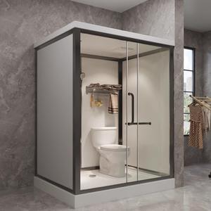 ห้องน้ำสำเร็จรูปแบบพกพา แยกส่วนเปียกและแห้ง ห้องอาบน้ำในตัว ห้องน้ำสำหรับโรงพยาบาล - Product Image 4