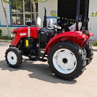 Traktor 4x4 untuk Pertanian Mini, Traktor Roda 4 Kecil dengan Pemuat Depan