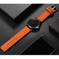 Petites montres OEM à Logo personnalisé, montres simples pour hommes, bracelet en cuir, mode Unique, usine directe, montre-bracelet pour homme, WJ-7126