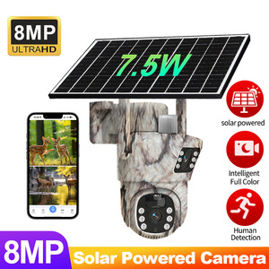 Solar Powered Camouflage Wi-Fi <b>Camera</b> 8MP Ultra HD Human Detection Outdoor Waterproof Surveillance - Product Image 4
