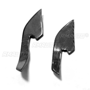 Juego de 4 Alerones Laterales de Fibra de Carbono para Parachoques Delantero, Compatibles con Audi RS3 RS4 RS5 RS6 RS7 2012-2017, Estilo Deportivo - Product Image 3