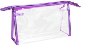 Sacs de maquillage transparents en PVC imperméables avec fermeture éclair pour femmes, pour bagages, cosmétiques et articles de toilette, vente en gros - Product Image 3