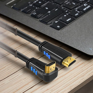 Câble <span class=keywords><strong>HDMI</strong></span> à haute vitesse, 4K/60Hz, 3D, numérique, HD, 90 degrés - Product Image 2