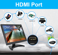 Monitor LCD TFT de Matriz Activa Industrial de 12 Pulgadas 4:3, 1024*768, HDMI, VGA, BNC, AV, USB, Altavoz, Soporte VESA, Táctil Capacitivo Opcional