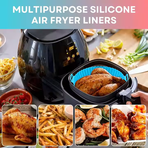 Custom Food Grade <strong>Silicone</strong> <strong>Air</strong> <strong>Fryer</strong> Liners with Comfortable Handle Reusable <strong>Silicone</strong> <strong>Air</strong> <strong>Fryer</strong> Baking <strong>Dishes</strong> Pans - Product Image 6