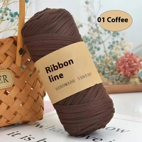200g bandes de tissu de fil mélangé à haute élasticité grande boule à la main bricolage Crochet tricot poupées coussins bébé parc colorant inclus