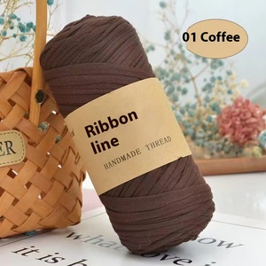 200g bandes de tissu de fil mélangé à haute élasticité grande boule à la main bricolage Crochet tricot poupées coussins bébé parc colorant inclus - Product Image 6