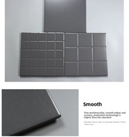 Carreaux de sol en céramique gris modernes 300x300mm Finition mate Antibactériens Antidérapants pour hôtels cuisines balcons murs intérieurs