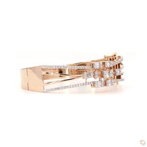 Pulsera de Diamantes de Oro Premium para Mujer, Diseño Clásico, Acabado Pulido Brillante, Ligera, Cómoda, Joyería de Moda, Regalo - Product Image 4