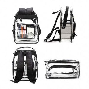 New Fashion <b>Clear</b> Transparent Pvc Multi-pockets Kids Transparent <b>Clear</b> School Bag School Bag Kids <b>Backpack</b> - Product Image 4