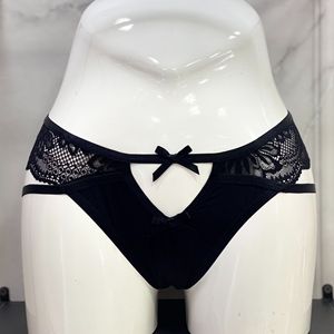 Nouvelle culotte string pour femme, broderie en dentelle, nœud ajouré, tendance et sexy, style triangle, pour un look irrésistible - Product Image 5