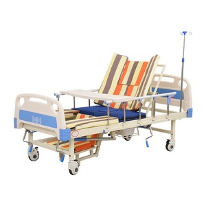 Cama de enfermería manual Xuanrui con curva completa y orificio para inodoro, para pacientes mayores o paralizados, estilo hospitalario, para uso en dormitorio. - Product Image 1