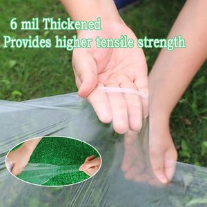Xstronq Greenhouse <b>Plastic</b> Sheeting 6.5FTx10FT 6 Mil Thick Clear Polyethylene Film Waterproof Wind Frost Dust UV Resistant - Product Image 1