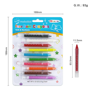 Gp 10 màu sắc Push-Up Twist Bút Chì Màu thiết lập không độc hại có thể giặt mặt sơn dính siêu mượt và dễ dàng để giữ quà tặng cho chàng trai cô gái - Product Image 6