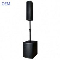 Système de sonorisation PA professionnel avec caisson de basses de 12 pouces, enceinte colonne active pour DJ, AOSHEN 1000W en bois