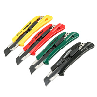 Couteau utilitaire à lame escamotable SK5, lame en acier à haute teneur en carbone de 18 mm, coupe-sicherité portable, poignée antidérapante confortable en TPE, multifonctionnel