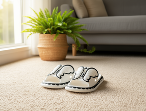 Ciabatte Bianche in EVA con Punta Aperta e Fiocco Decorativo, Antiscivolo, per Uso Domestico Estivo, Taglie 37 38 39 40 - Product Image 2