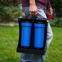 Purificateur d'eau portable 2 étapes pour camping-car et extérieur, filtre mobile pour toute la maison, design portable style américain