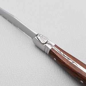 <span class=keywords><strong>Couteau</strong></span> à steak <span class=keywords><strong>Laguiole</strong></span> en acier inoxydable manche en bois kit de couverts - Product Image 3