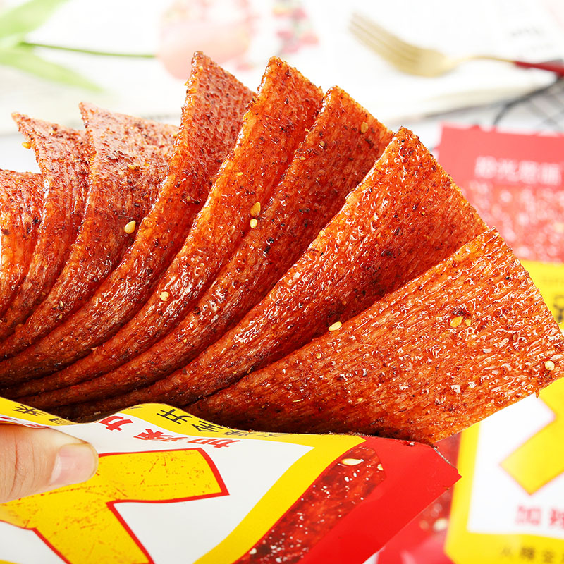Delicious Leisure 108g Asian Snacks Vegetarian Meat Spicy Strips Multi-Flavored Halal Spicy Snacks Packaged in Bag