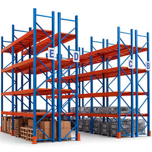 Unité de rayonnage en acier d'entrepôt de système de support de palette robuste réglable pour solution de stockage industrielle - Product Image 2