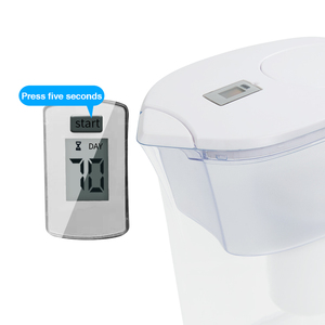 <span class=keywords><strong>Carafe</strong></span> <span class=keywords><strong>filtrante</strong></span> à eau, purificateur d'eau, pichet purificateur d'eau, comprend 1 cartouche de charbon actif, 2,2 L filtré/3,5 L - Product Image 4