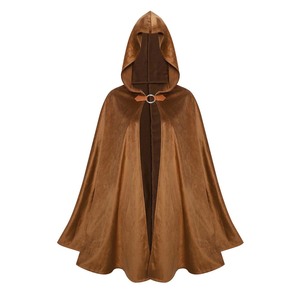 Mantello con Cappuccio in Velluto <span class=keywords><strong>da</strong></span> <span class=keywords><strong>Uomo</strong></span> Stile Rinascimentale Medievale per Halloween CRHO-009 - Product Image 1