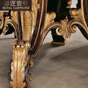 ชุดโต๊ะอาหารและเก้าอี้ไม้สไตล์ยุโรป <span class=keywords><strong>โต๊ะ</strong></span>ขนาดใหญ่ 6 ที่นั่ง แบบดั้งเดิม คลาสสิก พร้อมโต๊ะหมุนได้ - Product Image 4