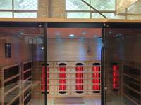 Sauna de Panel de Carbono de Espectro Completo Infrarrojo para Interiores, Sauna Económica de Fábrica para el Hogar