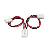 كابل موصل SB50 بطول مخصص 50 أمبير أحمر/أسود 6AWG 8AWG 10AWG للبطارية والطاقة الشمسية والمركبات الترفيهية والرافعات الشوكية