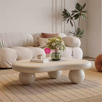 Tables basses irrégulières en forme de nuage en bois de vente chaude de beauté de Yicheng pour le salon avec le prix bon marché