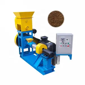 Single screw floating fish feed pellet machine/fish feed processing machines from direct manufacturer