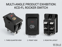 Ship Type Switch RS601A-1010013BB Plug-in Tactile Switch 21*15*13.6mm Push Button Switch 6A 250V Rocker Switch