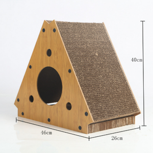 Penjualan Terbaik grosir mainan hewan peliharaan karton kucing menggaruk kucing Scratcher dengan kemiringan - Product Image 2