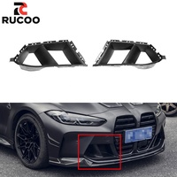 Couvre-conduits d'air en fibre de carbone sèche autoclavée MP pour BMW G80 G81 G82 G83 M3 M4, garniture de grille d'admission d'air avant sport