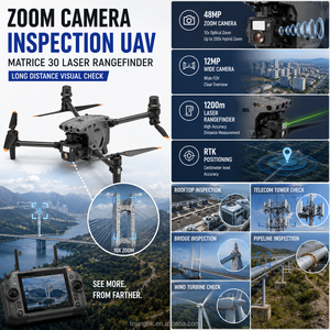โดรน Matrice 30 Zoom พร้อมกล้องตรวจสอบ ระบบเลเซอร์วัดระยะ สำหรับงานบำรุงรักษาหลังคา หอคอย ท่อ และสิ่งอำนวยความสะดวก ระยะไกล - Product Image 1