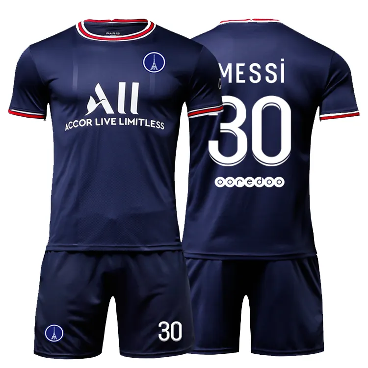 2022 Jersey futbol forması psgClub forması futbol kıyafeti Messi futbol formaları gömlek