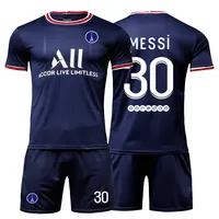 Camisa uniforme de futebol messi, camisa jersey de futebol do psgclub, 2022