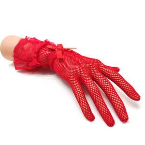 HZS-23013 femmes courtes <span class=keywords><strong>dentelle</strong></span> mariée mariage fête <span class=keywords><strong>gants</strong></span> dames Vintage <span class=keywords><strong>dentelle</strong></span> thé fête bal soirée <span class=keywords><strong>gants</strong></span> - Product Image 2