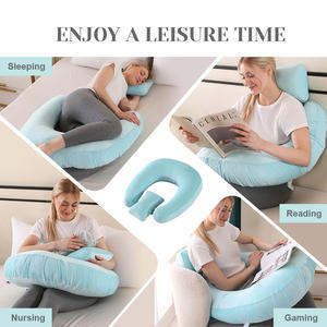 Oreiller de maternité portable personnalisé OEM pour lit de grossesse canapé avec support de bras souple pour l'allaitement jeu lecture tricot - Product Image 5