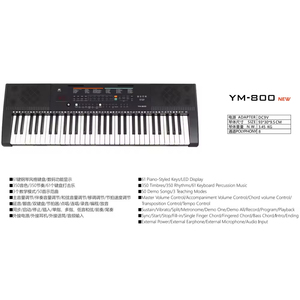 Bán Hàng Nhanh Cho New Tốt Nhất 61 Đàn Piano Theo Kiểu Phím Điện Tử Organ Giá Rẻ Giá Điện Đàn Piano Bàn Phím Làm Bằng Vật Liệu Nhựa - Product Image 2