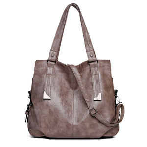 Sac fourre-tout antivol en cuir PU de haute qualité et sac à main pour femme avec fermeture éclair et doublure en polyester - Product Image 3