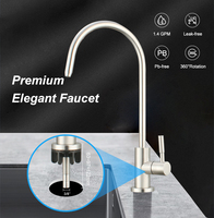 Robinet de filtration d'eau potable moderne en céramique, en acier inoxydable sans plomb SUS304, filtre à eau à osmose inverse, robinet de cuisine pour boissons